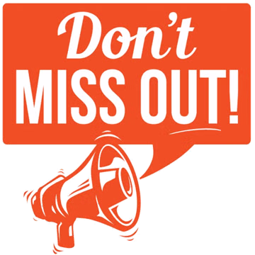 Don't miss out!